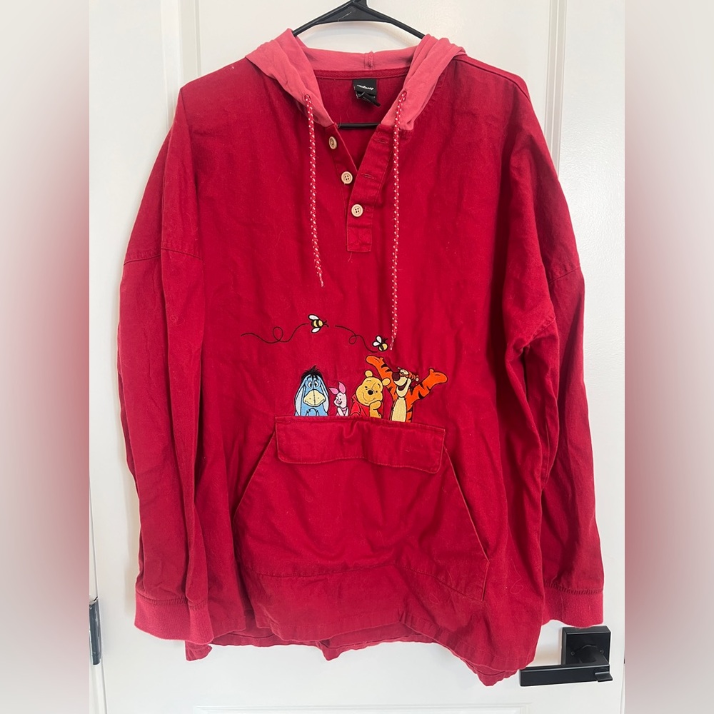 Disney Winnie The Pooh Eeyore Oh Bother Women's Full Zip Hoodie Jacket Size L